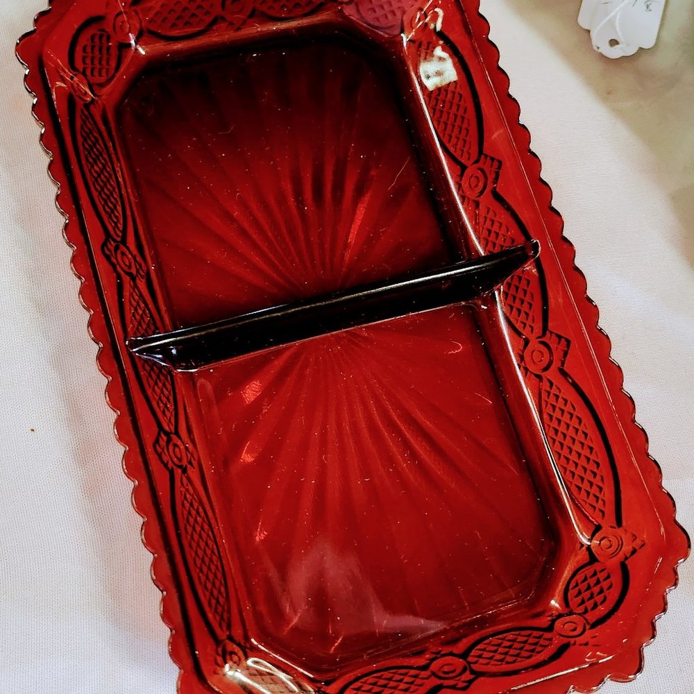 Vintage AVON 1876  Cape Cod Divided Relish Dish